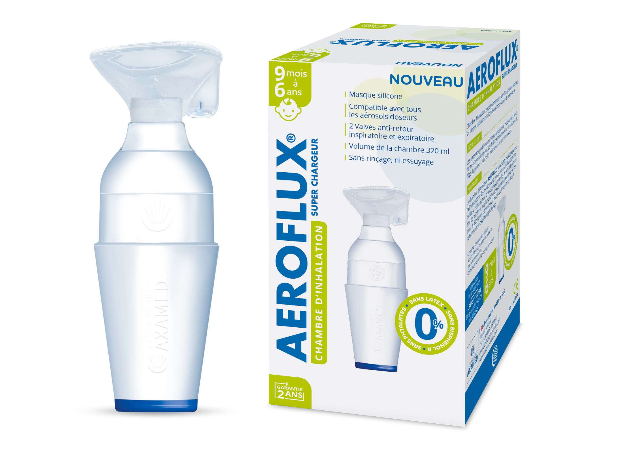 Inhalateur AEROFLUX® de 9 mois à 6 ans
