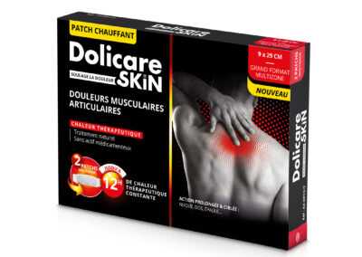 Patch Chauffant Dolicare Skin® Grand format Multizone 9x29 cm