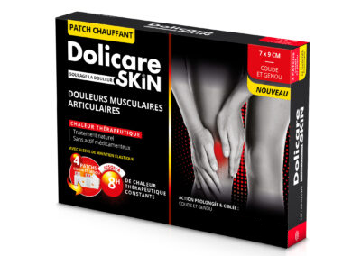 Patch chauffant Dolicare Skin® Genou et coude 7x9 cm