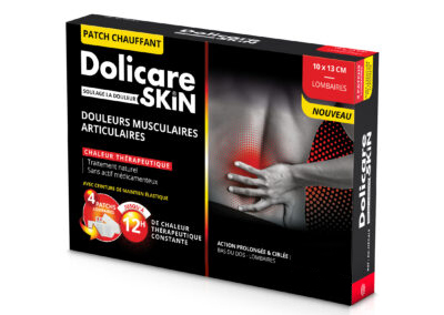 Patch chauffant Dolicare Skin® Lombaires 10x13 cm